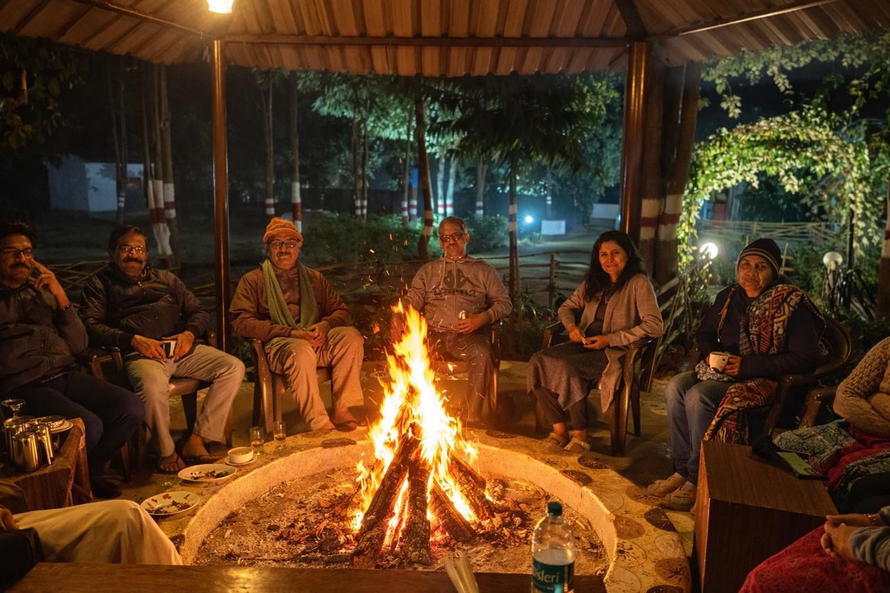 Bonfire dinner under the stars at Panna